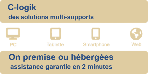 C-logik, des solutions multi-supports, on premise ou hébergées